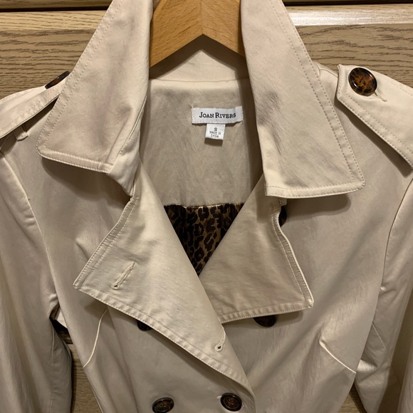 QVC Joan Rivers Classic Trench Raincoat Size Small - Picture 4 of 8